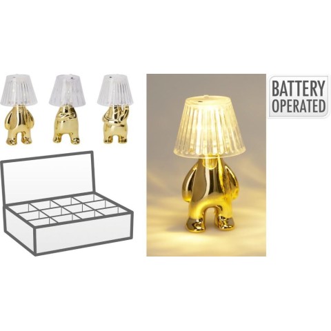 LAMPADA LED 6X12CM ORO 3ASS